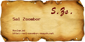 Sal Zsombor névjegykártya