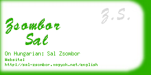 zsombor sal business card